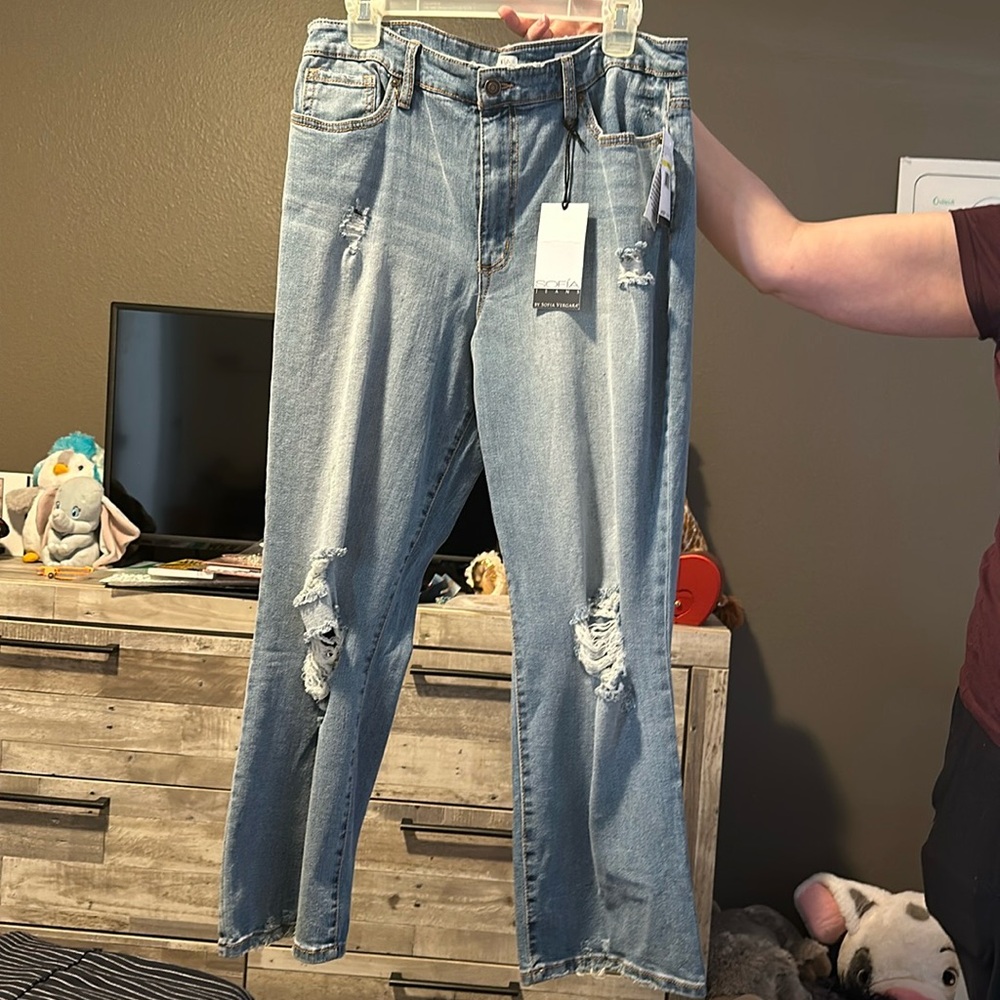 Light wash jeans